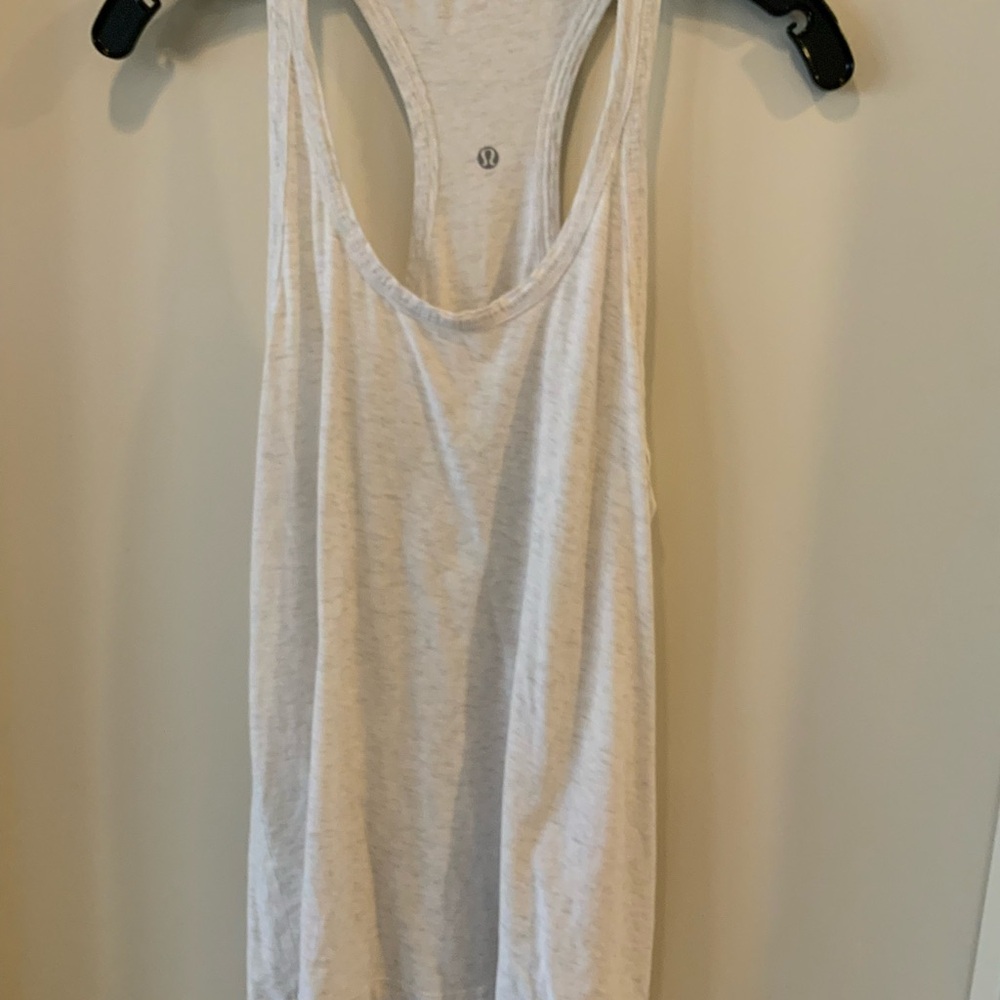 lululemon athletica White oatmeal Tank Top